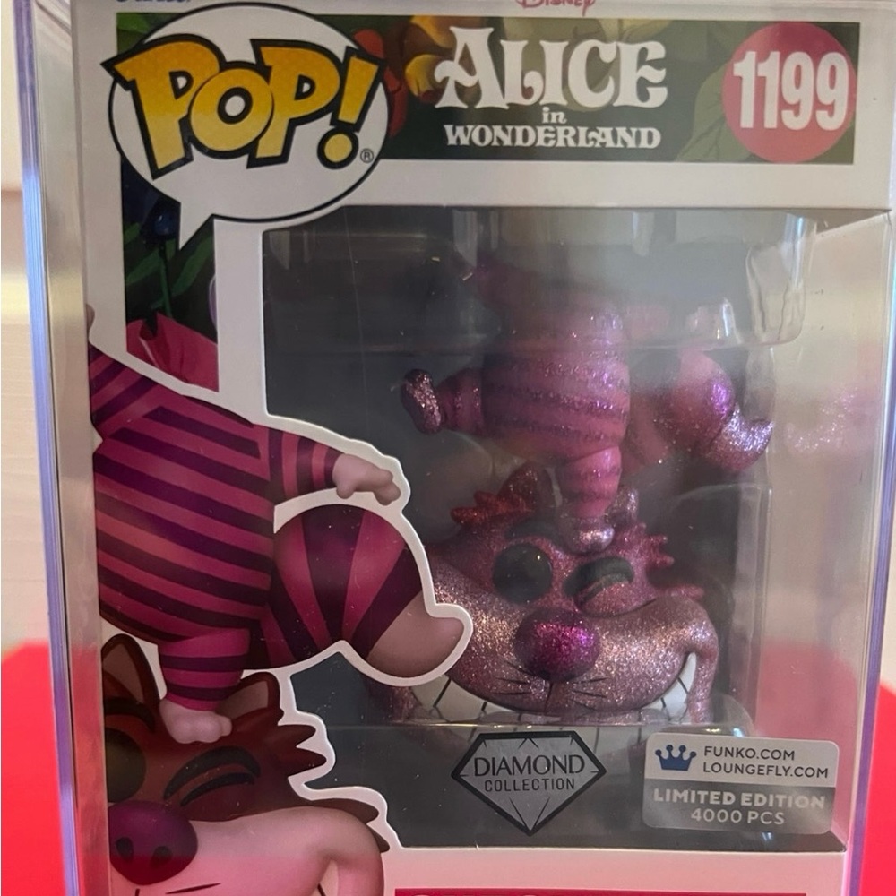 Funko Pop Diamond Cheshire Cat Limited Edition 4000 only sold w/ the Loungefly